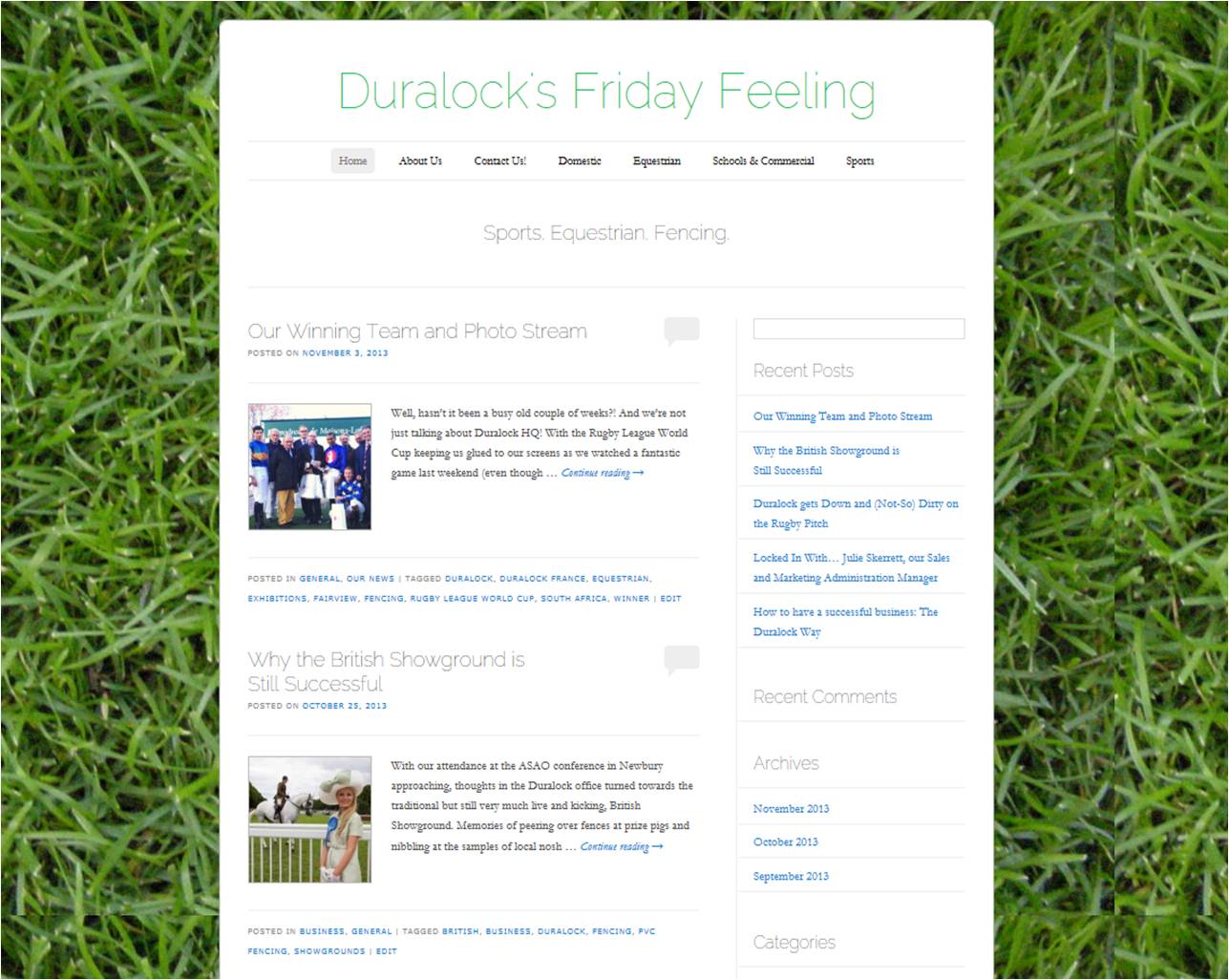 Duralock Blog Screenshot