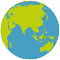 map showing South Korea