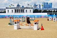 Horse-jumping arena at London 2012